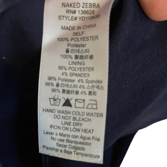 Simple Classic Little Navy Dress Small Naked Zebra - Picture 6 of 7